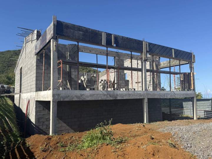 Travaux de gros œuvre d'une villa La Réunion